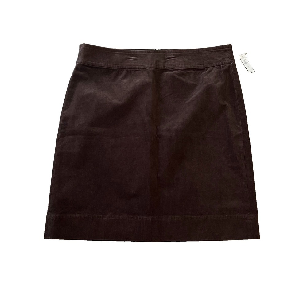 Talbots Women's Corduroy‎ Skirt 16 Pencil Brown